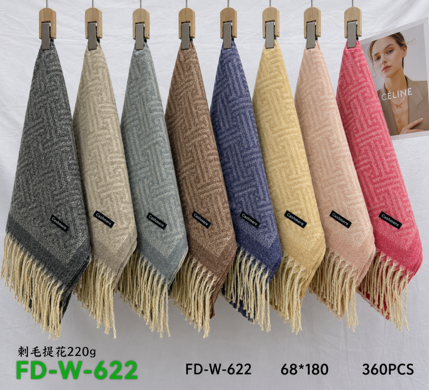 G Cachecol Modelo FD-W-622 Diversas Cores Pac C/12 UN, Colocar no Carrinho Somente Multiplos do Pac.