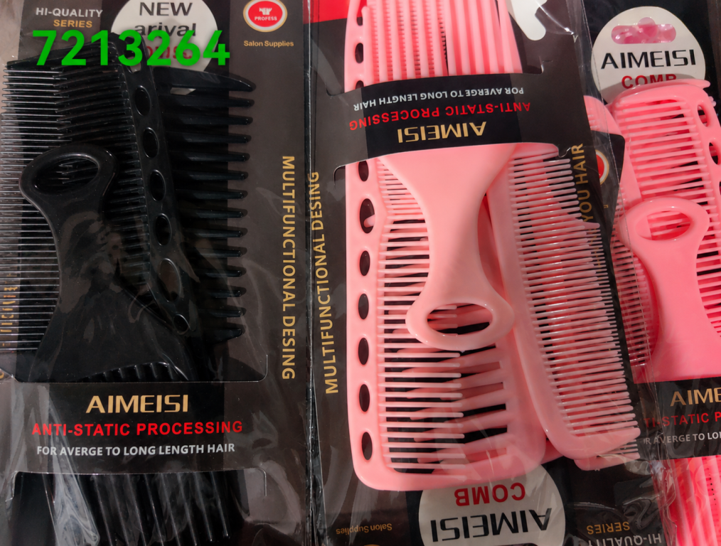 H Kit Pente AIMEISI Anti Static Modelo 67213264 5 Pac C/12 UN,  Colocar no Carrinho Somente Multiplos do Pac.