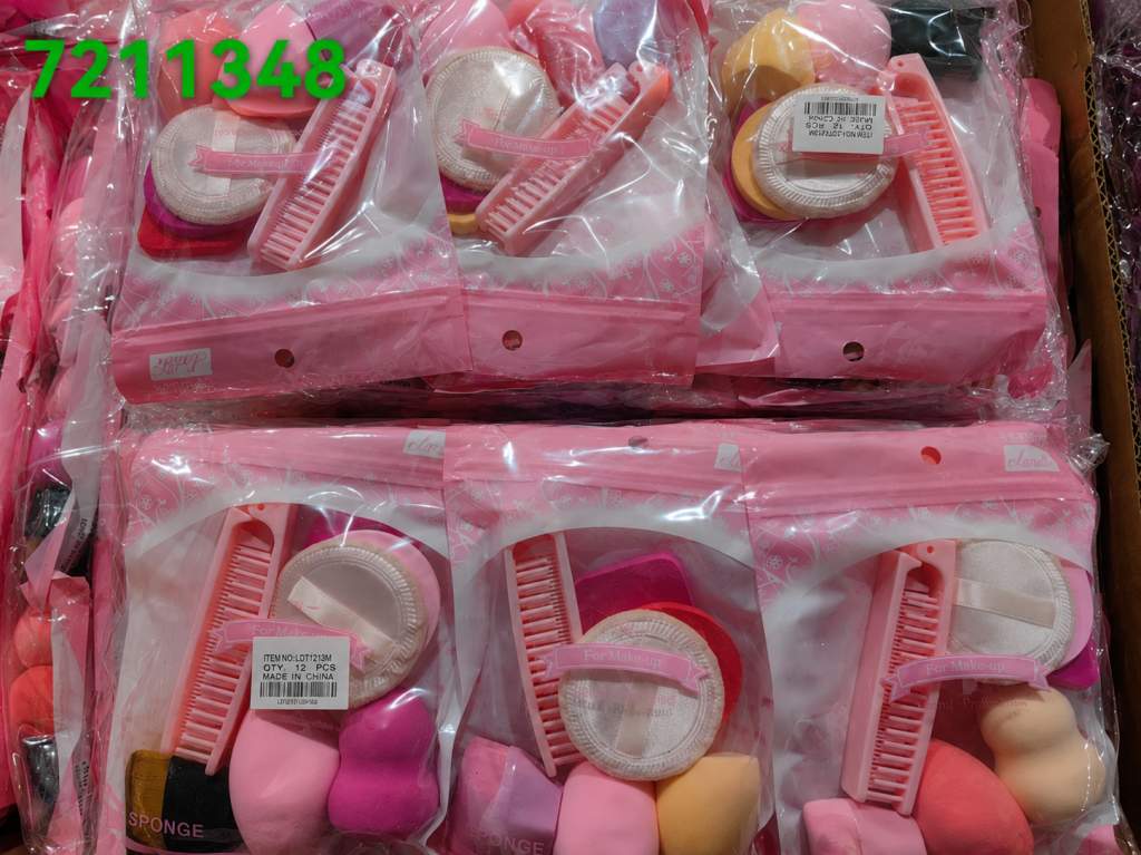 H kit Esponjas de Maquiagem Mod.7211348 Diversas Cores Pac C/12 UN, Colocar no Carrinho Somente Multiplos do Pac.