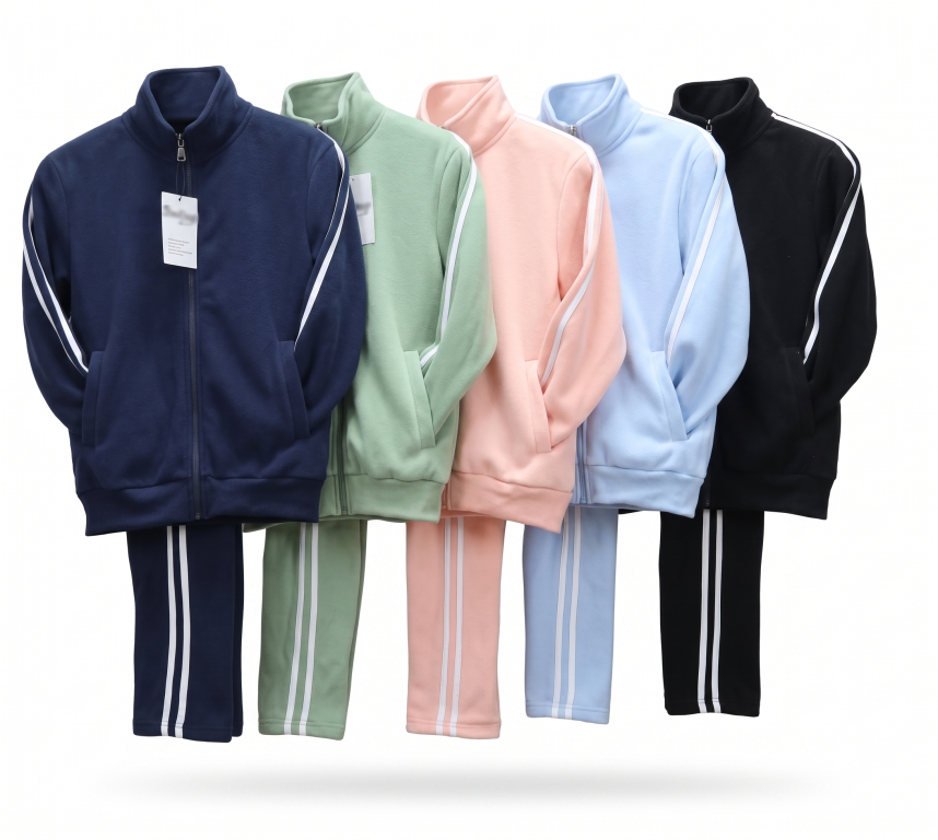 S Conjunto Striped Fem Ad 100% Poliester Div Cores CX/36UN. *Coloque No Carrinho Somente Multiplos Da Caixa*