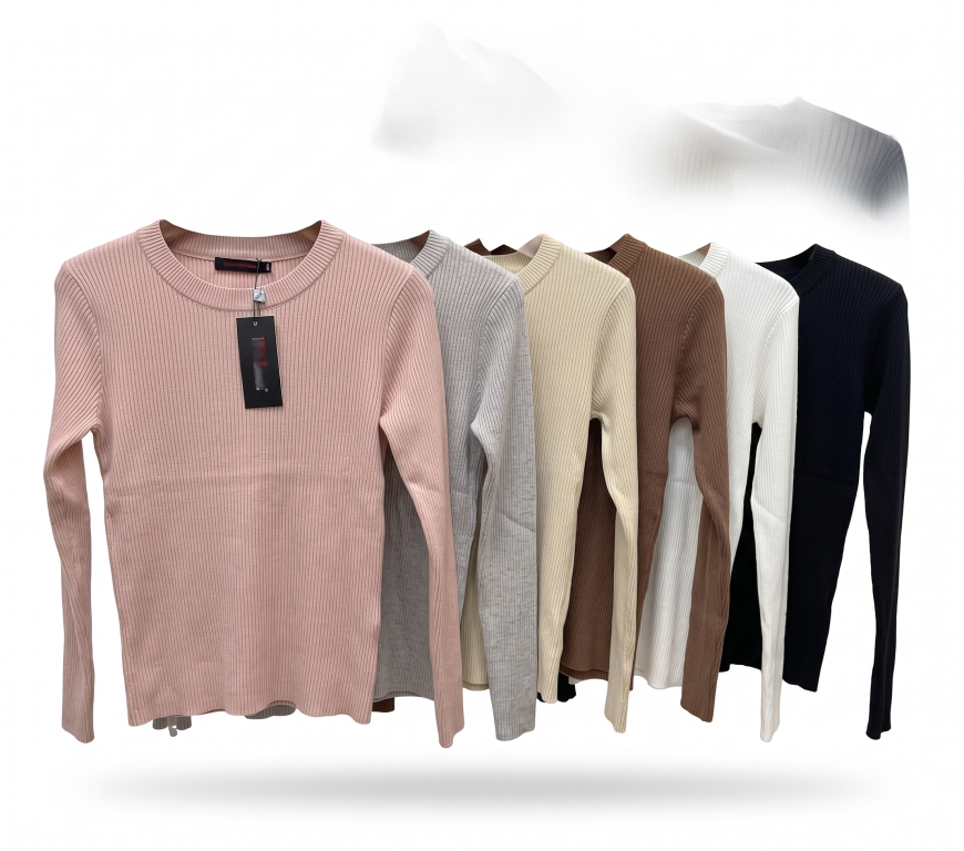 B Blusa Fem Ad 69,64%Viscose 30,36%Poliester Div Cores CX/48UN. *Coloque No Carrinho Somente Múltiplos Da Caixa*
