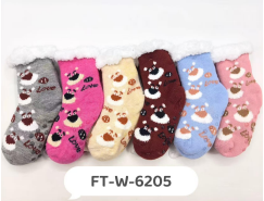J - Meia Infantil Soft Teddy Bear FT-W-6205 Diversas Cores Pac C/12, Colocar no Carrinho Somente Multiplos