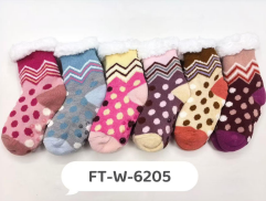 J - Meia Infantil Peluciada Poá Fashion FT-W-6205 Diversas Cores Pac C/12, Colocar no Carrinho Somente Multiplos