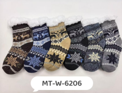 J - Meia Infantil Peluciada Inverno Nórdico MT-W-6206 Diversas Cores Pac C/12, Colocar no Carrinho Somente Multiplos