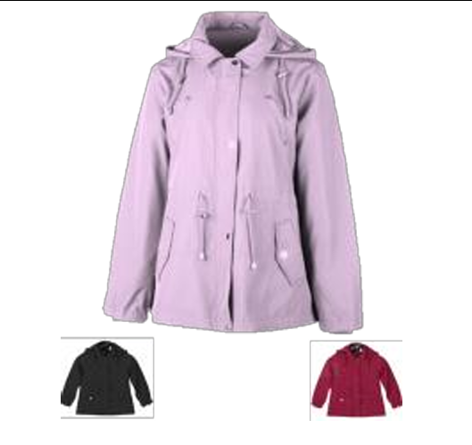 J Jaqueta Parka Nylon Fem Inf 1/2/3 100% Poliester Div Cores CX18 UN.  *Coloque No Carrinho Somente Multiplos Da Caixa*