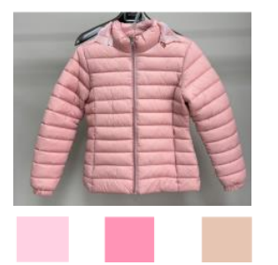 J Jaqueta Nylon c/Capuz Fem Inf 1/2/3 100% Poliamida Div Cores CX18 UN. *Coloque No Carrinho Somente Multiplos Da Caixa*
