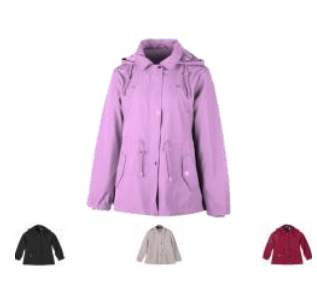 J Jaqueta Parka Fem Inf 100% Poliester Div Cores CX24 UN.  *Coloque No Carrinho Somente Multiplos Da Caixa*