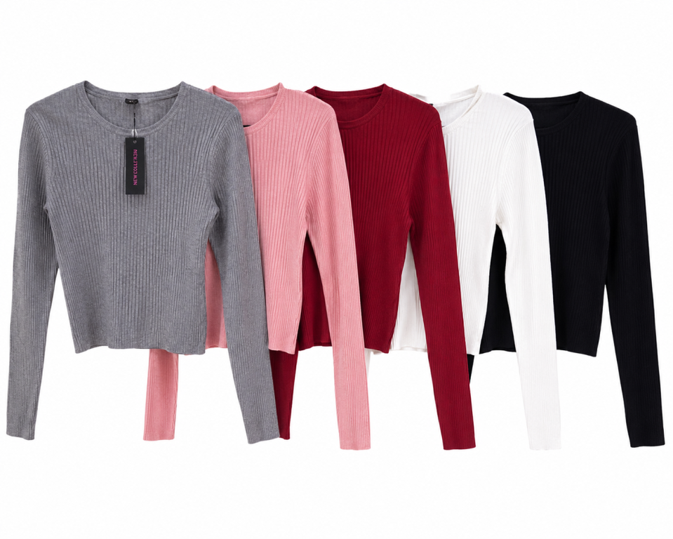 B Blusa Fleter Fem Ad 69,64% Viscode 30,36% Poliester Div Cores CX/36UN.*Coloque No Carrinho Somente Múltiplos Da Caixa*