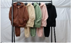 S Conjunto Moleton Liso  Fem Juv 100% Poliester Div Cores CX18 UN.  *Coloque No Carrinho Somente Multiplos Da Caixa*