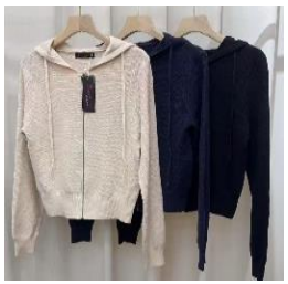 B Blusa Tricot Fem Juv 69,6% Viscose ,30,3% Poliester Div Cores CX24UN.*Coloque No Carrinho Somente Multiplos Da Caixa*