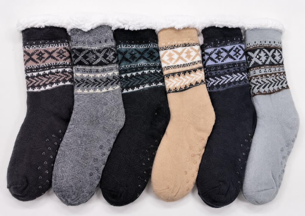 J - Meia Peluciada Winter Elegance M-DL-6208 Diversas Cores Pac C/12, Colocar no Carrinho Somente Multiplos.