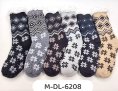 J - Meia Peluciada Cristal de Neve M-DL-6208 Diversas Cores Pac C/12, Colocar no Carrinho Somente Multiplos.