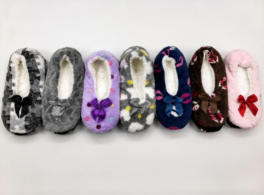 J - Pantufa Feminina Nuvem de Algodão F-X-6212 Diversas Cores Pac C/12, Colocar no Carrinho Somente Multiplos.