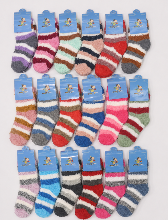J - Meia Infantil Festa das Cores FD-R-6317 Diversas Cores Pac C/12, Colocar no Carrinho Somente Multiplos.
