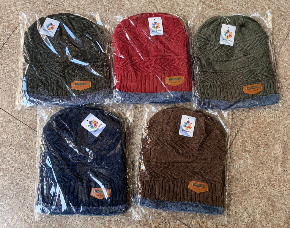 F - Gorro Masculino Tricô Clássico MD-M-6006 Diversas Cores Pac C/12, Colocar no Carrinho Somente Multiplos do Pac.