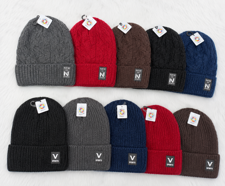 F - Gorro Masculino Casual Fit MD-M06009 Diversas Cores Pac C/12, Colocar no Carrinho Somente Multiplos do Pac.