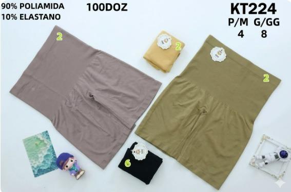 D - Shorts Feminino Cós Alto KT224 Diversas Cores Pac C/ 12 UN, Colocar no Carrinho Somente Múltiplos do Pac.