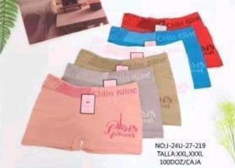 D - Cueca Feminina Boxer J-24U-27-219 Diversas Cores Pac C/12 UN, Colocar no Carrinho Somente Múltiplos do Pac