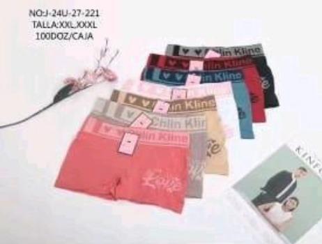 D - Cueca Feminina Boxer J-24U-27-221 Diversas Cores Pac C/12 UN, Colocar no Carrinho Somente Múltiplos do Pac