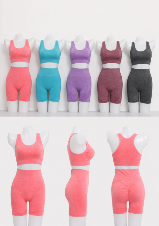 E - Conjunto Fitness Yoga Blink Ref: Y-008 Div Cores Pac C/12 Conj., Colocar no Carrinho Somente Multiplos do Pac.