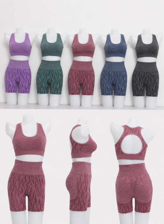 E - Conjunto Fitness Tiger Fit Ref: Y-010 Diversas Cores Pac C/12 Conj., Colocar no Carrinho Somente Multiplos do Pac.