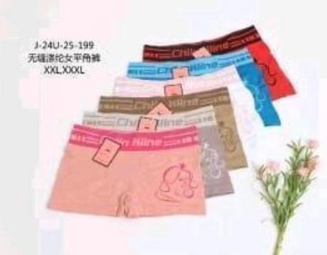 D - Cueca Feminina Boxer J-24U-25-199 Diversas Cores Pac C/12 UN, Colocar no Carrinho Somente Múltiplos do Pac