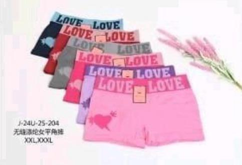 D - Cueca Feminina Boxer J-24U-25-204 Diversas Cores Pac C/12 UN, Colocar no Carrinho Somente Múltiplos do Pac
