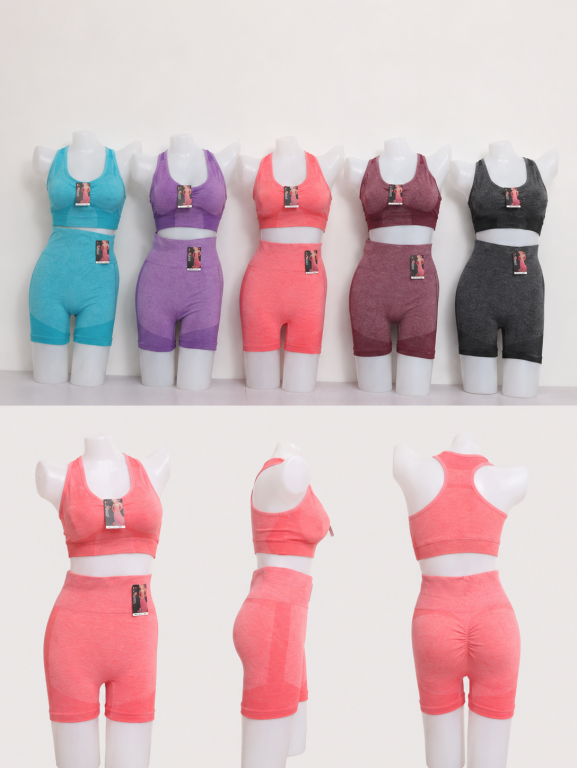 E - Conjunto Fitness NoYalla Ref: Y-022 Diversas Cores Pac C/12 Conj., Colocar no Carrinho Somente Multiplos do Pac.