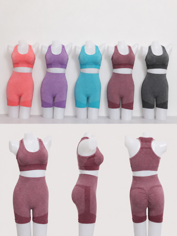 E - Conjunto Fitness Greysson Ref: Y-023 Diversas Cores Pac C/12 Conj., Colocar no Carrinho Somente Multiplos do Pac.