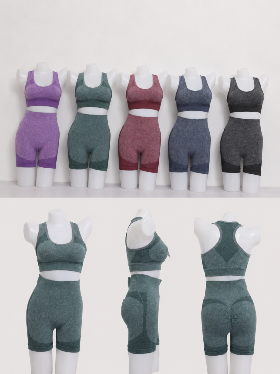 E - Conjunto Fitness Roraly Ref: Y-025 Diversas Cores Pac C/12 Conj., Colocar no Carrinho Somente Multiplos do Pac.