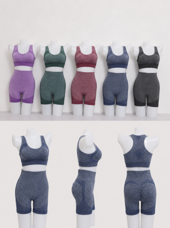 E - Conjunto Fitness Grey Diversas Cores Pac C/12 Conj., Colocar no Carrinho Somente Multiplos do Pac.