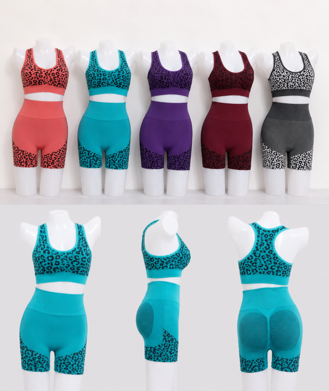 E - Conjunto Fitness Tier Ref: Y-017 Diversas Cores Pac C/12 Conj., Colocar no Carrinho Somente Multiplos do Pac.