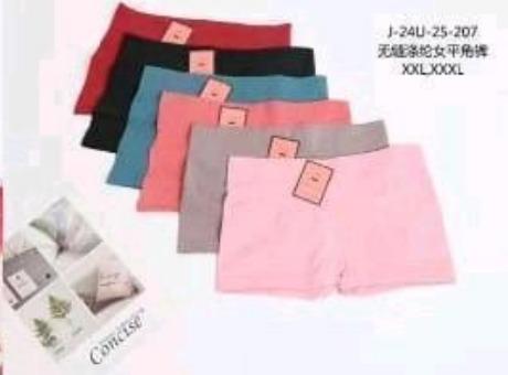 D - Cueca Feminina Boxer J-24U-25-207 Diversas Cores Pac C/12 UN, Colocar no Carrinho Somente Múltiplos do Pac