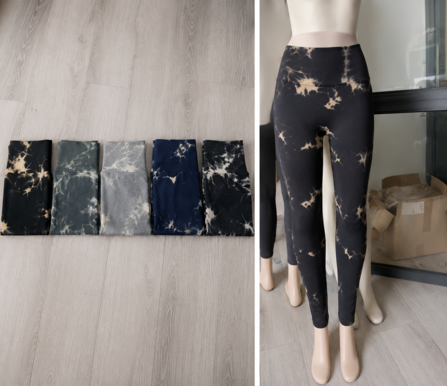 E - Calça Fitness Tie-Dye Diversas Cores Pac C/12 UN, Colocar no Carrinho Somente Multiplos do Pac.