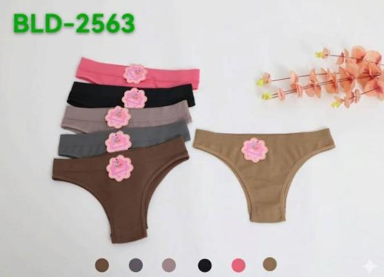 D - Calcinha Feminina BLD-2563 Diversas Cores Pac C/12 UN, Colocar no Carrinho Somente Múltiplos do Pac