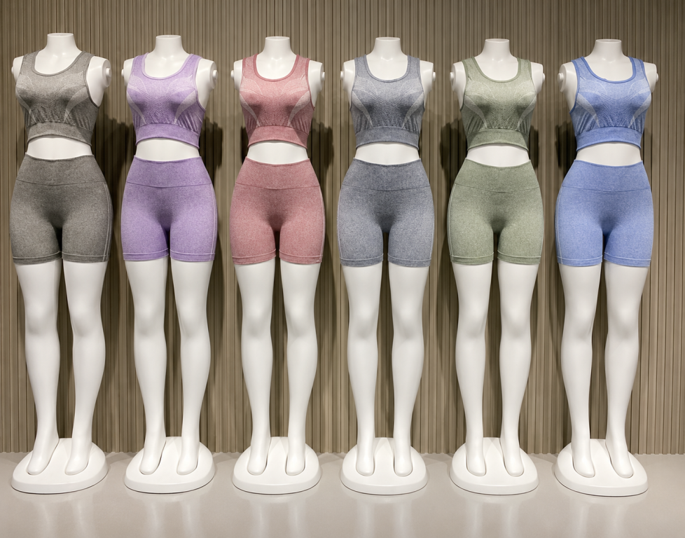 E - Conjunto Fitness Ref:LJ24-14-16 Diversas Cores Pac C/12 Conj., Colocar no Carrinho Somente Multiplos do Pac.
