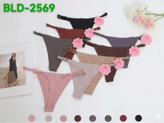 D - Calcinha Feminina BLD-2569 Diversas Cores Pac C/12 UN, Colocar no Carrinho Somente Múltiplos do Pac
