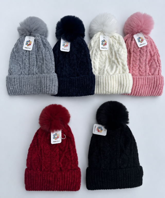 F - Gorro Feminino Tricô Clássico F-DM-6040 Diversas Cores Pac C/12, Colocar no Carrinho Somente Multiplos do Pac.