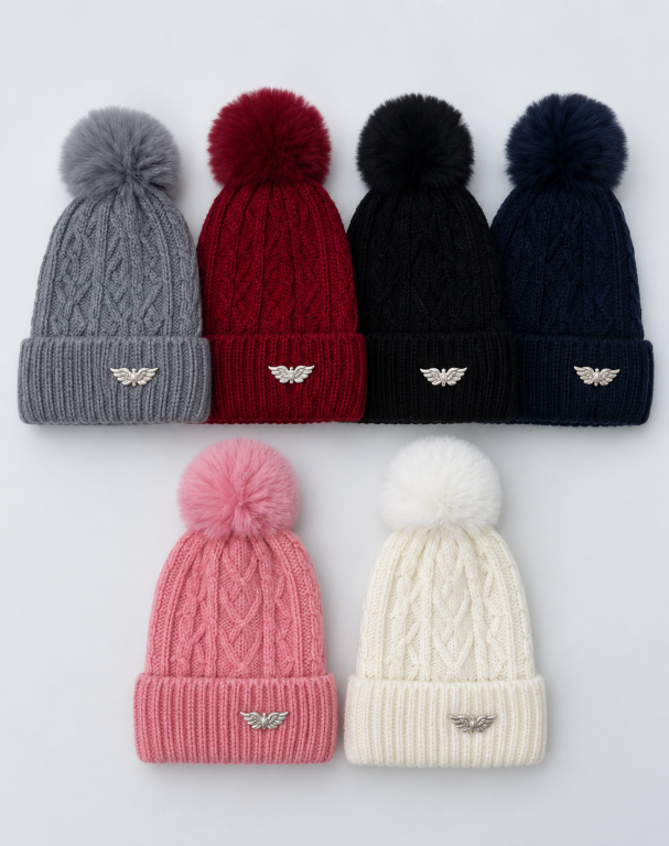 F - Gorro Feminino Tricô Charm F-DM-6042 Diversas Cores Pac C/12, Colocar no Carrinho Somente Multiplos do Pac.