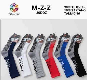 J - Meia Masculina de Futebol M-Z-Z Diversas Cores Pac C/12 UN, Colocar no Carrinho Somente Múltiplos do Pac