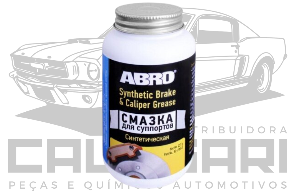 ABRO BG-200-R SYNTHETIC BRAKE AND CALLIPER GREASE - LUBRIFICANTE SINTÉTICO PARA PINÇAS - 227 G