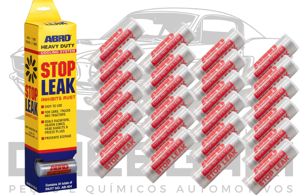 ABRO AB-404 STOPLEAK POWDER VEDA RADIADOR EM PÓ - 24 UNIDADES