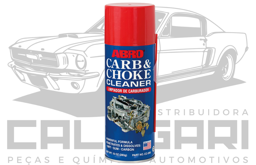 ABRO CC-200-C CARB & CHOKE - DESCARBONIZANTE LIMPADOR DE CARBURADOR E AFOGADOR - 283 G