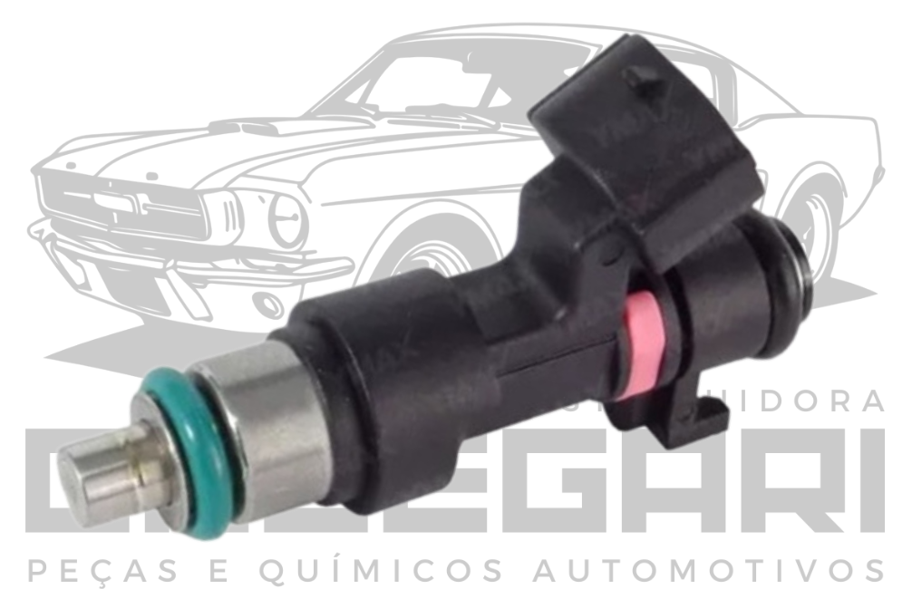 BICO INJETOR RENAULT PRETO COM ANEL ROSA - FLUENCE