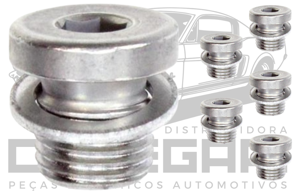 BUJAO CARTER C/ ANEL VW GOL PARATI POLO CROSSFOX M14X1,5 - CHAVE ALLEN 8MM (LA-415)