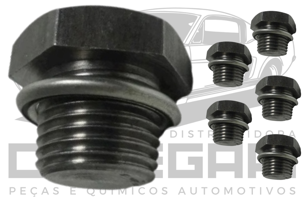 BUJAO CARTER C/ ANEL ORING GM VECTRA ASTRA CORSA MERIVA ZAFIRA MONTAVA MOTOR FLEX ROSCA M14 - CHAVE TORX 45 (LA-489)