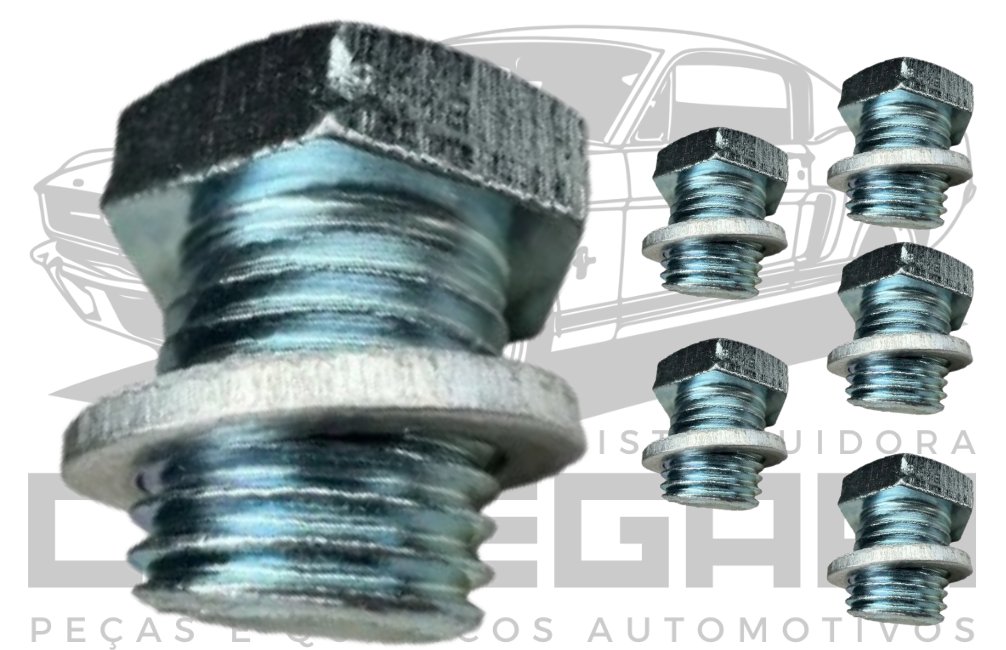 BUJAO CARTER C/ ARRUELA TOYOTA COROLLA M12X1,25X11MM - CHAVE 14MM (LA-2510)