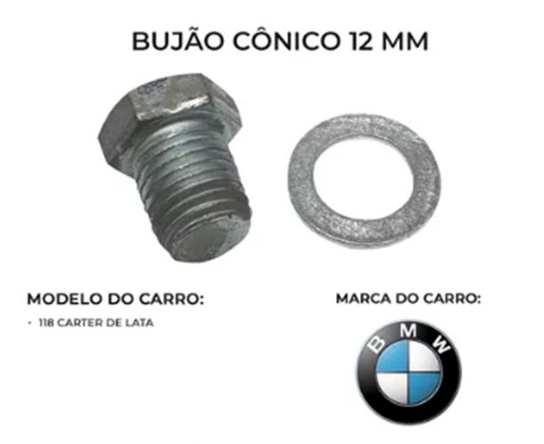 BUJAO CONICO PARA CARTER ESPANADO 12 MM - PEUGEOT HONDA TOYOTA BMW FIAT