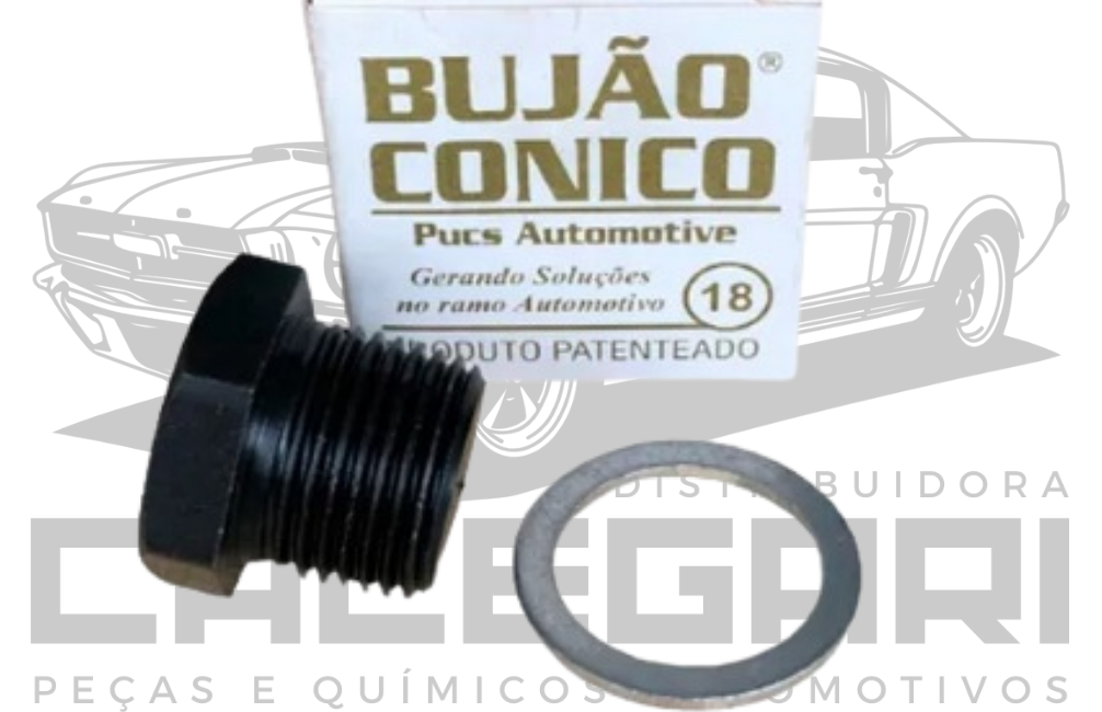 BUJAO CONICO PARA CARTER ESPANADO 18MM - TORO RENEGADE JEEP COMPASS