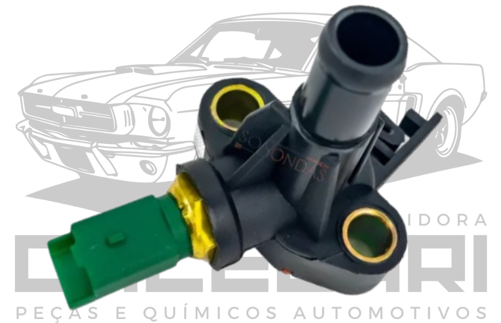 SENSOR TEMPERATURA FIAT FIRE 1.0 (4099) PRETO/VERDE 46824133